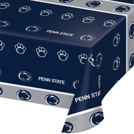 NCAA 54" x 108" Penn State University Plastic Tablecloth PK12, 12PK 724729